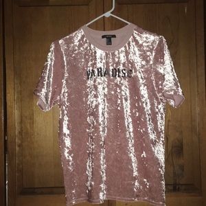 Crushed velvet t-shirt